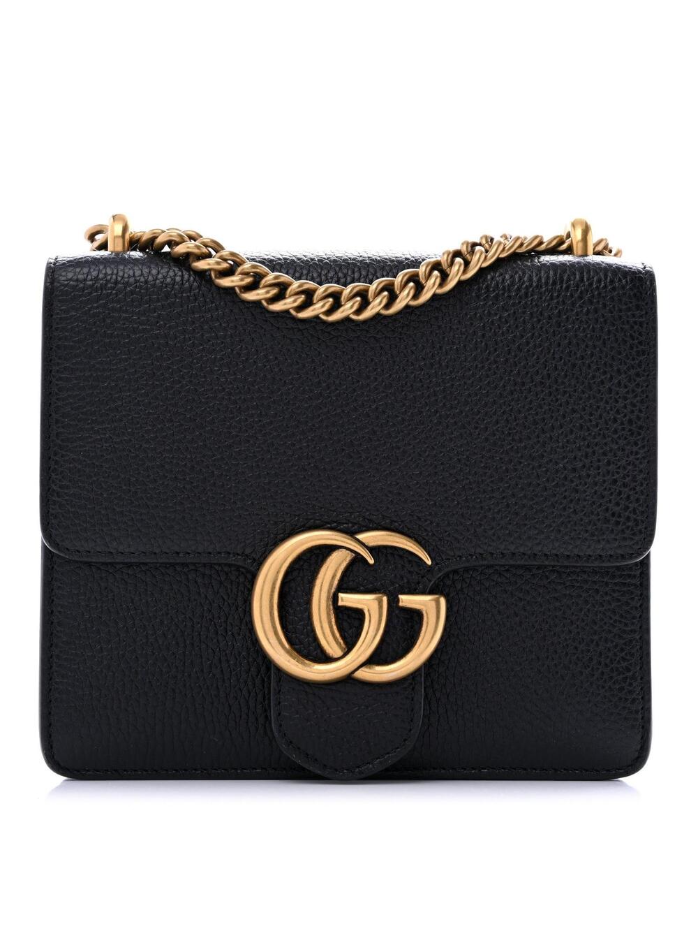 Gucci Calfskin Small Gg Marmont Chain #343877G14B